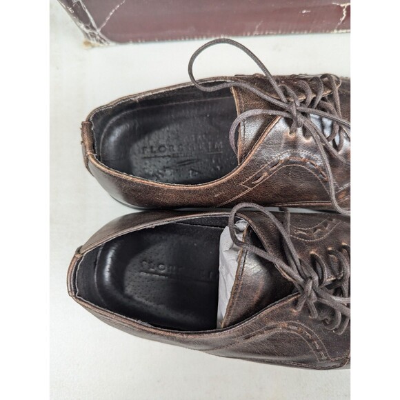 Florsheim Oxford Shoes Men\'s 8 3E Brown Leather Lace Up Square Toe New (Other) main image 6